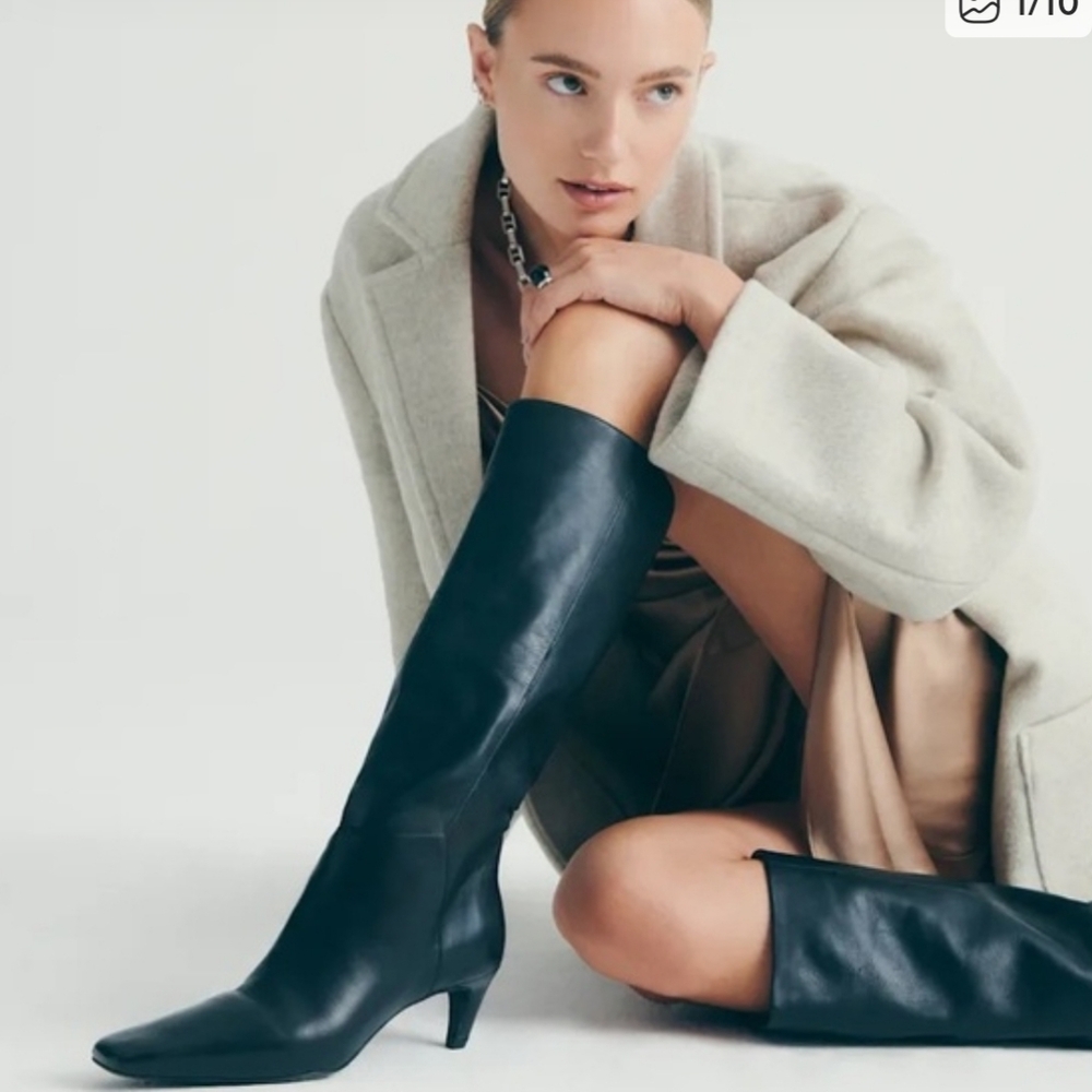 Reformation Remy Genuine Leather Knee Boots